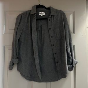 Madewell pre shrunken dark grey overshirt size XS